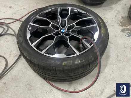 BMW X7 913M 22인치 휠 상처 수리 후, 다이아몬드 커팅 휠 복원 / 용인 처인구