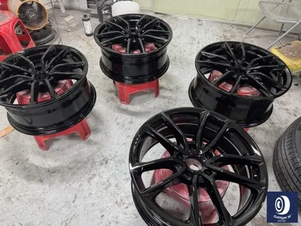 벤츠 G바겐 G450D 하이그로시 블랙(검정 유광) 휠도색 + 레드 캘리퍼 도색 / 용인 처인구