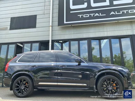 볼보 XC90 휠수리 후 블랙유광 휠도색 + 카본 세라믹 골드 캘리퍼 도색 / 용인 처인구