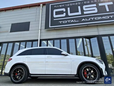 벤츠 GLC43 AMG 휠수리 후 투톤 유광 휠도색 + 레드 캘리퍼 도색 / 용인 처인구