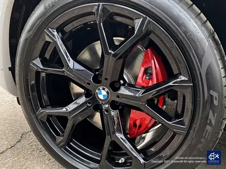 BMW X6 40i 신차 741M 블랙유광 휠도색 + 레드 캘리퍼 도색 / 용인 처인구