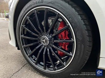 벤츠 GT43 AMG 잘못된 기존 도색 이력 박리후 블랙 실버 투톤 유광 휠도색 + 레드 캘리퍼 도색 / 용인 처인구