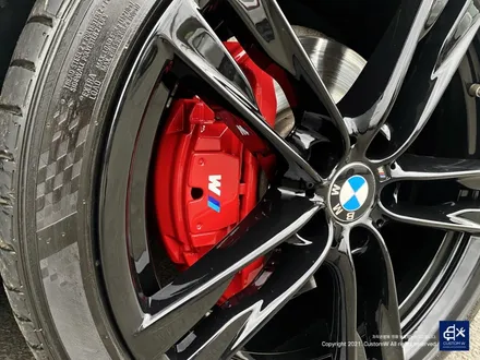 BMW 640d 휠수리 후 블랙유광 휠도색 + 레드 캘리퍼 도색 / 용인 처인구