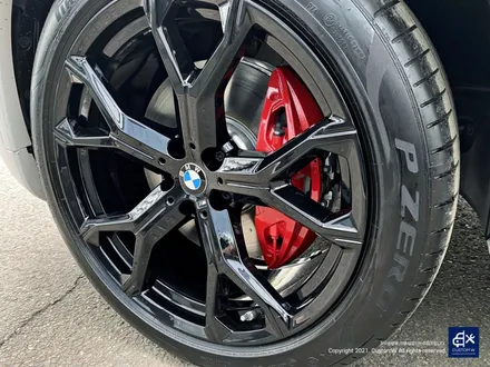 BMW X6 40i 신차 741M 블랙유광 휠도색 + 레드 캘리퍼 도색 / 용인 처인구