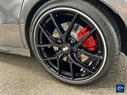 벤츠 A45 AMG BBS CIR 블랙 실버 투톤 유광 휠도색 + 레드 캘리퍼 도색 / 용인 처인구
