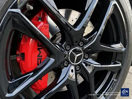 벤츠 GLE53 AMG 블랙유광 휠도색 + 레드 캘리퍼 도색 / 용인 처인구