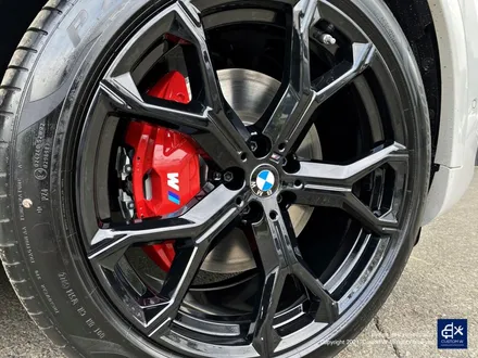 BMW X6 40i 신차 741M 블랙유광 휠도색 + 레드 캘리퍼 도색 / 용인 처인구