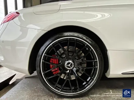 벤츠 C63 AMG 블랙 실버 투톤 유광 휠도색 + 레드 캘리퍼 도색 / 용인 처인구