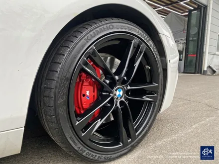 BMW 640d 휠수리 후 블랙유광 휠도색 + 레드 캘리퍼 도색 / 용인 처인구