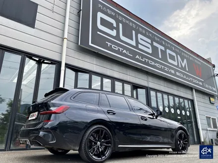 BMW G20 M340i 블랙유광 휠도색 + 실버 캘리퍼 도색 / 용인 처인구