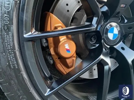 휠 수리 도색 불량 / BMW M4 763M 타 업체 잘못된 휠도색 약품 박리 / 페인트 제거 후, 사틴 블랙 휠 도색 재작업 + 카본 세라믹 골드 캘리퍼 도색 / 용인 처인구