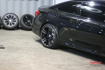 잘못된 휠수리로 엉망인 휠 다이아몬드컷팅 휠수리로 휠복원- 최강한파에도 찾아온 BMW M4 / 용인 처인구