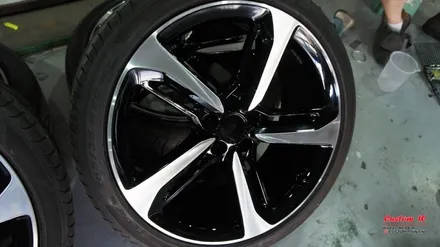 A7휠을 RS7 다이아몬드컷팅휠 처럼 만들다! 다이아몬드컷팅 휠수리를 이용한 블랙폴리쉬 휠 만들기. / 용인 처인구