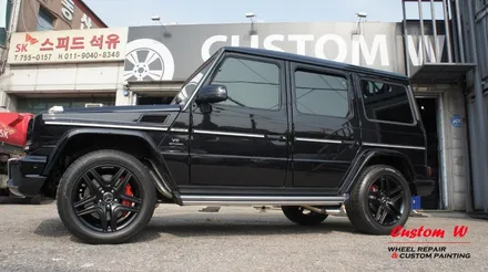 진정한 남자의 차 벤츠 G 63 AMG(지바겐) 맷블랙(블랙무광) 휠도색으로 포스를 업그레이드 하다. / 용인 처인구