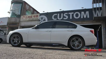 BMW 신차 휠도색- 328I 고스트크롬. / 용인 처인구