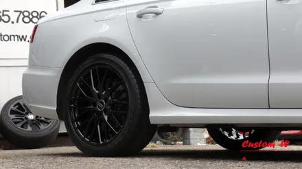 [커스텀W]아우디 A6 40TDI 19인치 휠 블랙유광 휠도색. / 용인 처인구