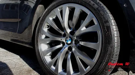 BMW 5GT 안타까운 사연의 휠을 고스트크롬으로 휠도색, 블랙 캘리퍼도색. / 용인 처인구