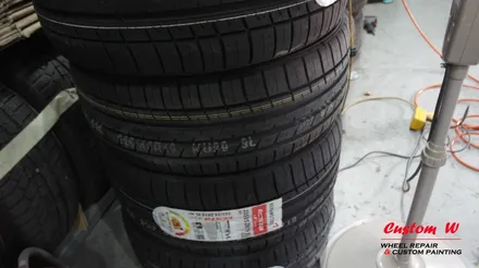메르세데스 벤츠 W205 C220 19인치 AMG 상처난 휠 다이아몬드컷팅 휠수리, 금호 LE 스포츠 타이어교체. / 용인 처인구