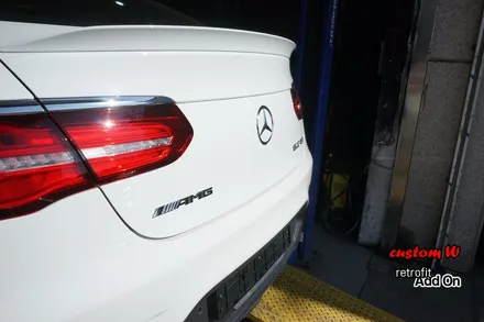 신차 GLC 43 AMG 쿠페 C292 차량의 레드 캘리퍼도색, 에어발란스, 이오나이져. / 용인 처인구