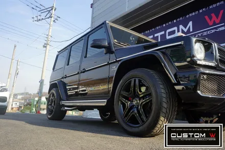 벤츠 G63AMG 지바겐 더욱 포스 넘치게 블랙유광 휠도색. / 용인 처인구