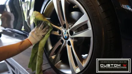 BMW 420d 그란쿠페 18인치 스포츠휠 휠 상처수리 후 고스트크롬 휠도색. / 용인 처인구
