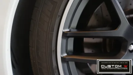 벤츠 GLE 63 AMG 맷블랙,실버 투톤 휠도색. / 용인 처인구