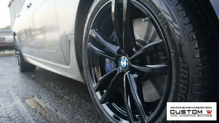 BMW 6GT 블랙유광(하이그로시블랙) 휠도색. / 용인 처인구