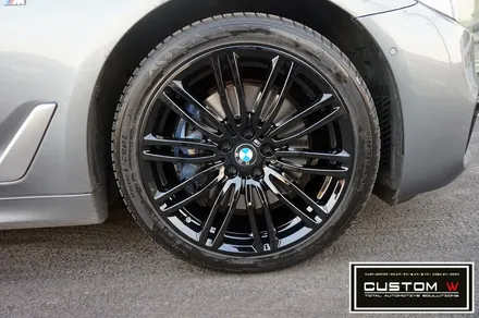BMW G30 530i 664M 블랙유광(하이그로시 블랙) 휠도색 작업.! / 용인 처인구