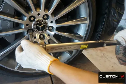 벤츠 W222 S350d 20인치 마차휠 상처 수리 후, 다이아몬드 컷팅 휠 수리 복원. / 용인 처인구