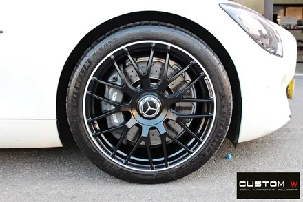 꾸준한 인기 벤츠 AMG GT  쿠페 무광 블랙 실버 투톤 휠 도색 / 용인 처인구