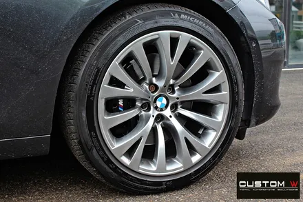 BMW 5GT 휠 상처 수리 후 고스트크롬 휠 도색 / 용인 처인구