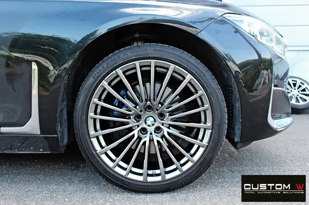 BMW G12 740LI 휠 상처 수리 후 고스트 크롬 휠도색 / 용인 처인구