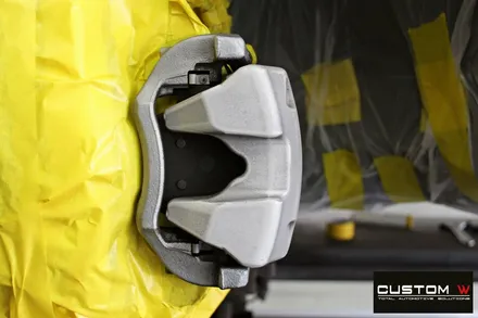 BMW G30 520d 블랙유광 휠도색 + M 퍼포먼스 블루 캘리퍼 도색 / 용인 처인구