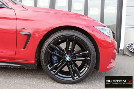 BMW 430i 컨버터블 휠 상처 수리 후 블랙유광 휠도색 / 용인 처인구