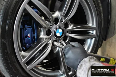 BMW 530d 휠 상처 수리 후 고스트 크롬 휠도색 / 용인 처인구