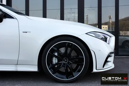 벤츠 CLS53 AMG 블랙 실버 투톤 유광 휠도색 / 용인 처인구