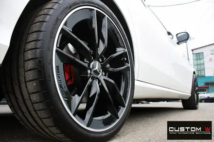 벤츠 E53 AMG 블랙 실버 투톤 유광 휠도색 / 용인 처인구