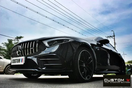 벤츠 CLS53 AMG 휠 상처 수리 후 블랙 실버 투톤 유광 휠도색 / 용인 처인구
