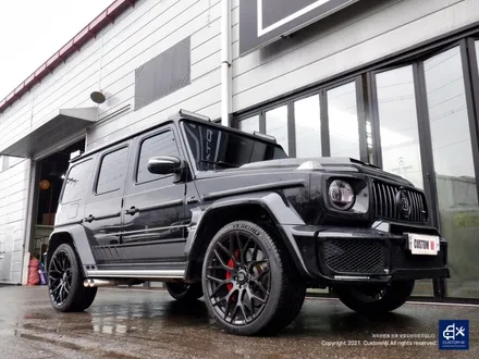 벤츠 G63 AMG 지바겐 휠수리 후 블랙유광 휠도색 / 용인 처인구