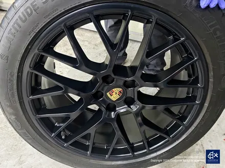 포르쉐 마칸 GTS 휠수리 후 젯블랙 휠도색 / 용인 처인구