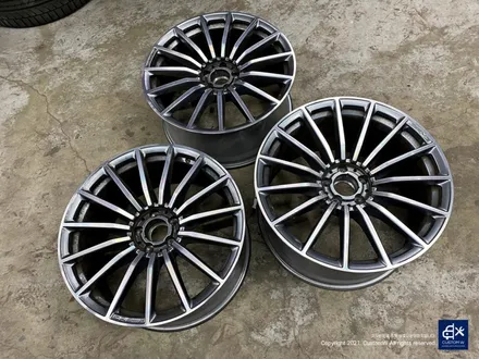벤츠 GT43 AMG 휠수리 후 블랙실버 투톤 유광 휠도색 / 용인 처인구