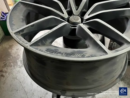 벤츠 CLS53 AMG 블랙실버 투톤 유광 휠도색 + 레드 캘리퍼 도색 / 용인 처인구