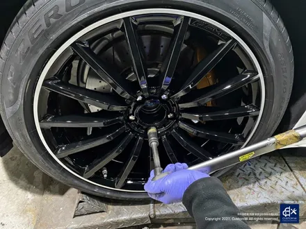 벤츠 GT43 AMG 블랙실버 투톤 유광 휠도색 / 용인 처인구