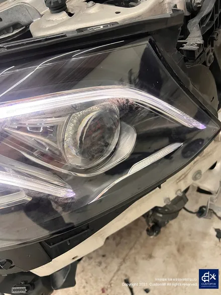 벤츠 W213 E220D 순정 어라운드뷰 360카메라, 와이드콕핏, 멀티빔라이트 설치. / 용인 처인구