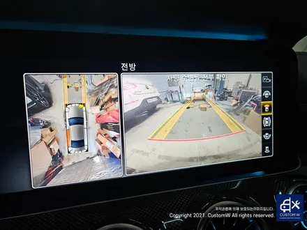 CLS300d 어라운드뷰 순정 360카메라 , 전방 범퍼 사고로인한 판금도색. / 용인 처인구