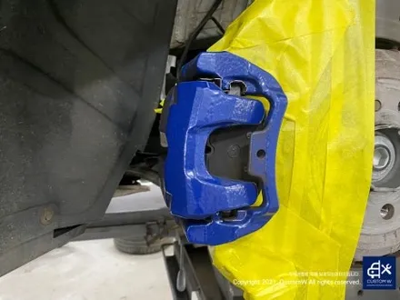 BMW G82 M4 826M 휠 상처 수리 후, 블랙 유광 휠 복원 도색 그리고 레드 캘리퍼 도색 작업까지_! / 용인 처인구