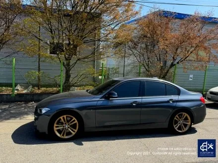 BMW F30 397M 휠 상처 수리 후, 골드 휠 도색 / 용인 처인구