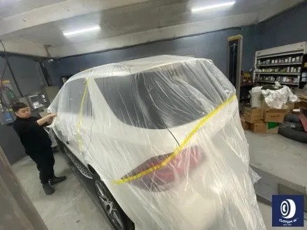 벤츠 GLE63 AMG 휠 도색 불량 재작업 약품 박리 제거 후, 사틴 블랙 + 실버 투톤 휠도색 + 레드 캘리퍼 도색 / 용인 처인구