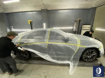 벤츠 CLS53 AMG 휠 상처 수리 후, 블랙 + 실버 투톤 휠도색 그리고  레드 캘리퍼 도색 작업까지_! (FEAT. 비 오는 날에도 작업 이상무_!!) / 용인 처인구