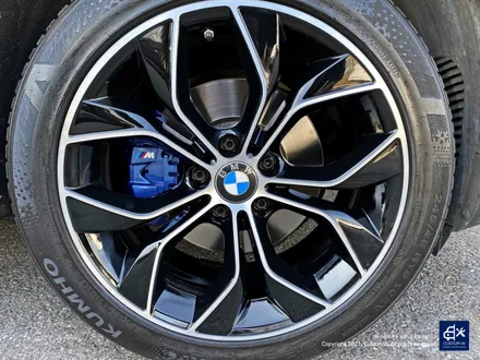 BMW X4 박리 후 블랙 폴리시 휠도색 + 블루 캘리퍼 도색 / 용인 처인구